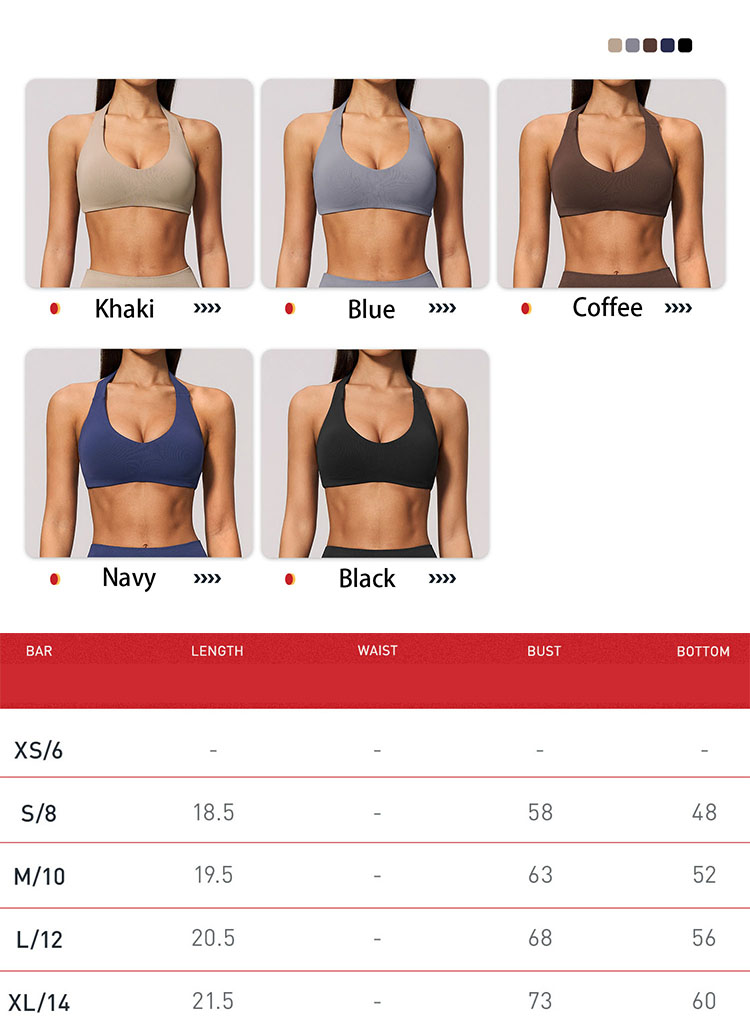 Seamless Knit Halter Sports Bra, Removable Pads Non-Slip Workout Top