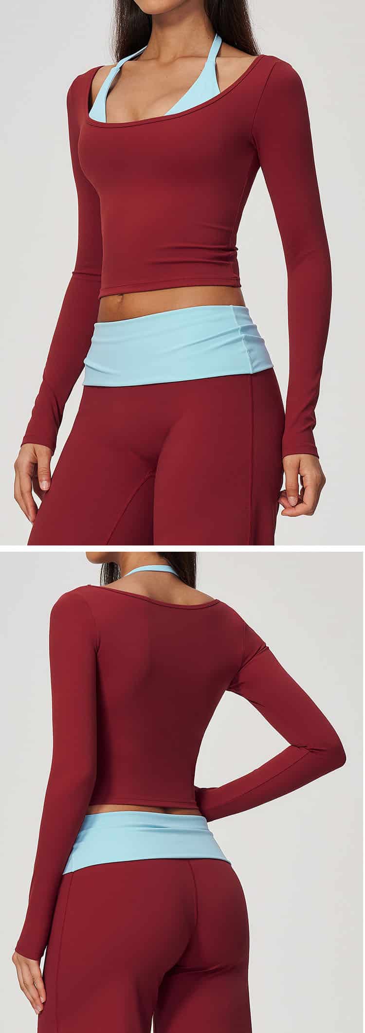 Crafted with an elegant halter neck structure