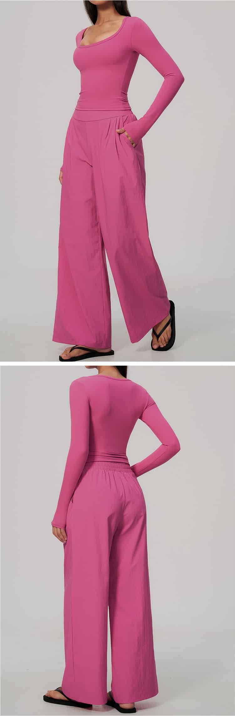 this outdoor yoga set features ultra-soft touch and excellent air permeability