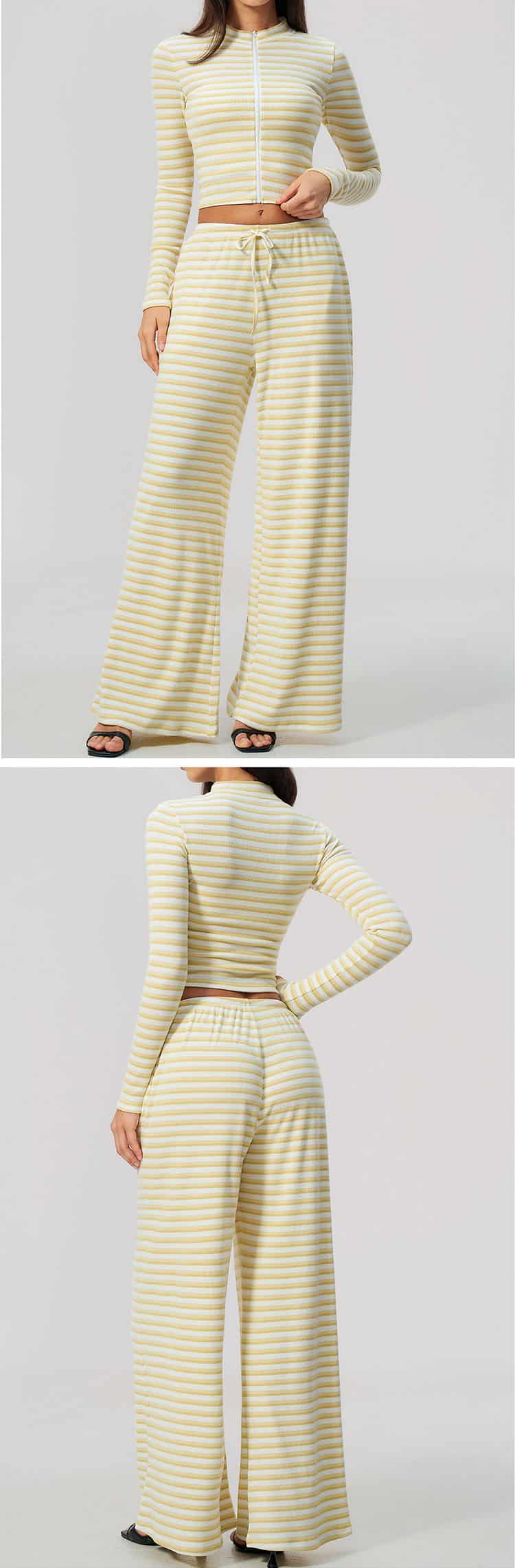 Matching with high-quality wide-leg yoga pants