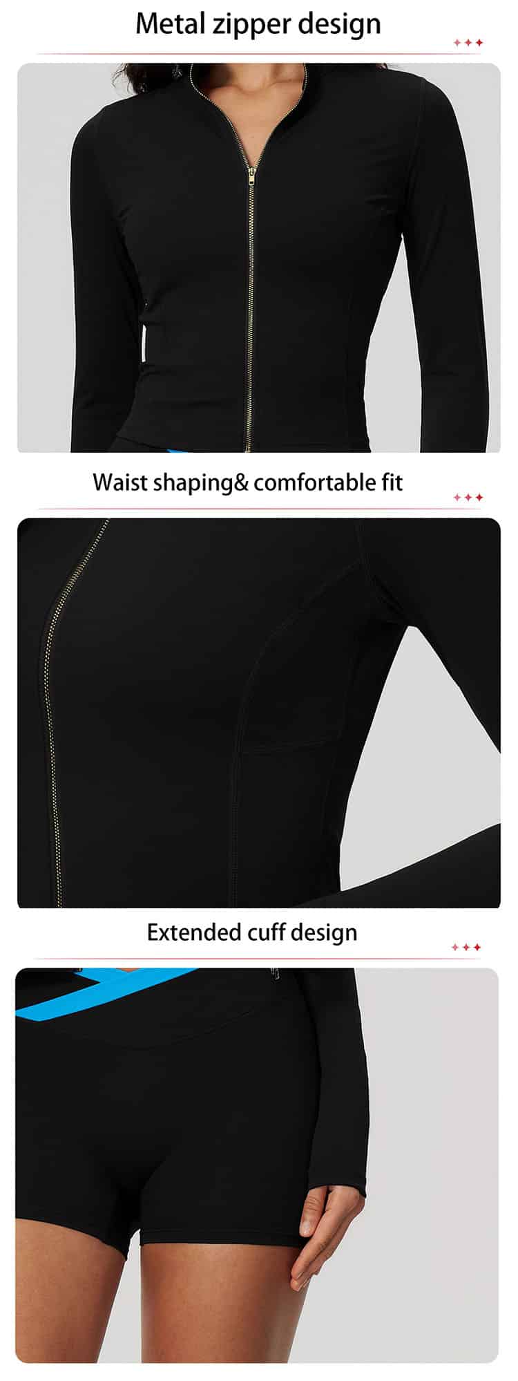They prevent sleeves from rolling up while you stretch or run